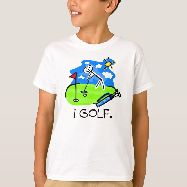 Golf la figura camisetas del palillo (Anverso)