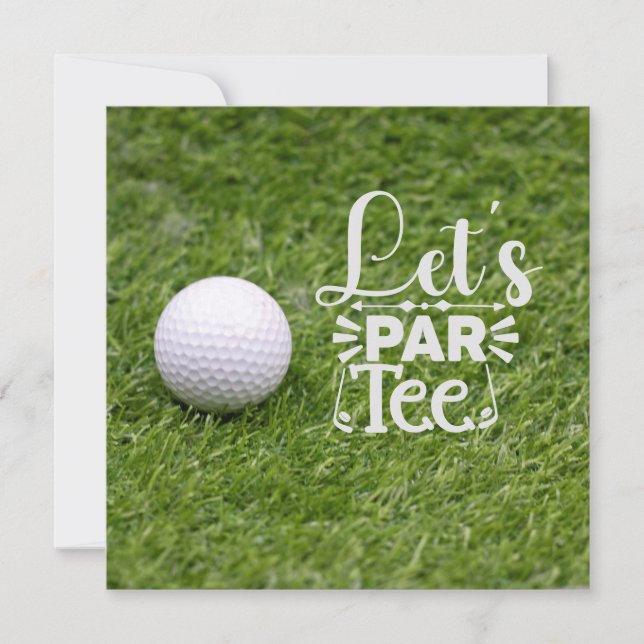 Golf Let's Par Tee for Golfer Fiesta (Anverso)