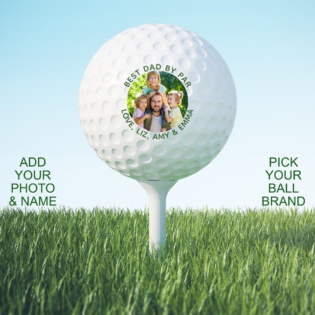 Golf Mejor Papá Por Las Pelotas Personalizadas De Fotos (Subido por el creador)