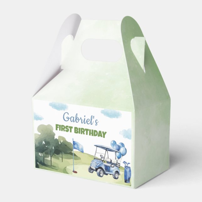 Golf Mini Tema Boy Cumpleaños Fiesta Favor Caja (Front Side)