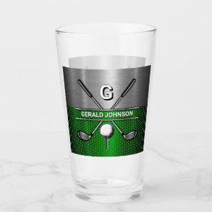 Golf Monograma Verde metálico y Plata