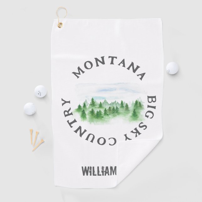 Golf Montana Toalla de Estado personalizada (In situ)