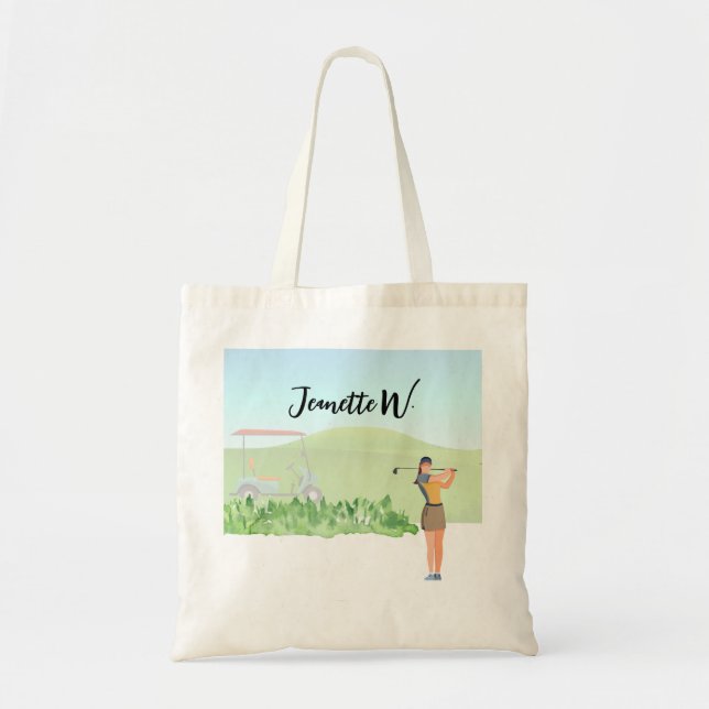 Golf Mujeres golfista elegante bolsa de fin de sem (Frente)