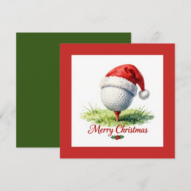 Golf Navidad con bola de golf  (Anverso / Reverso)