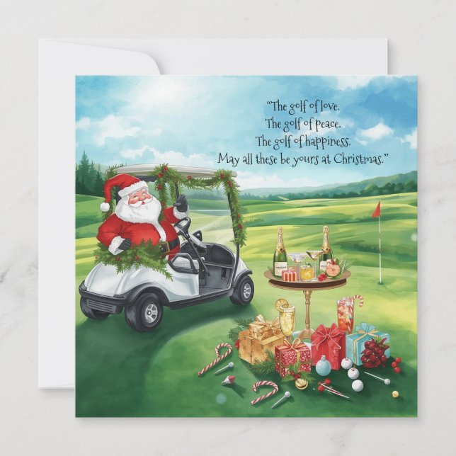 Golf Navidad con fiesta de Santa en la cancha (Anverso)