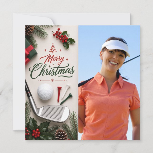 Golf Navidad Crea Tu Propia Foto  (Anverso)