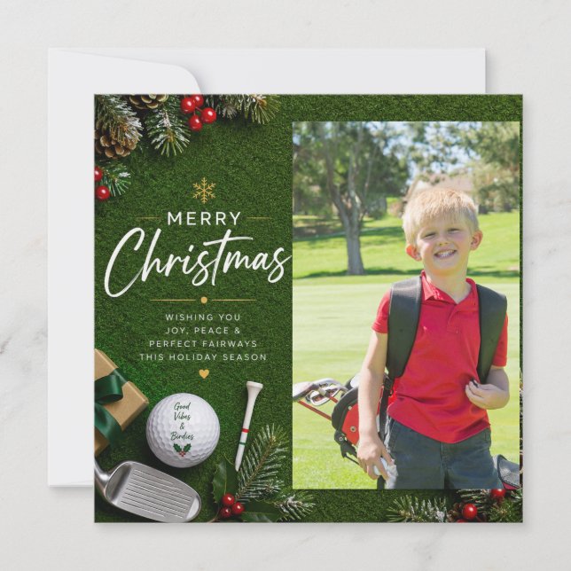 Golf Navidad Crea Tu Propia Foto  (Anverso)
