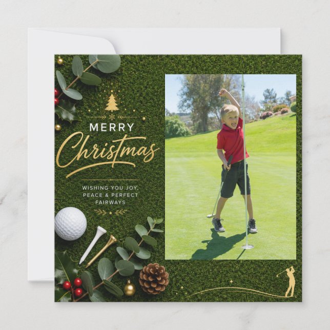 Golf Navidad Crea Tu Propia Foto  (Anverso)