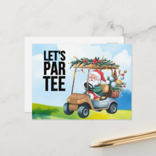 Golf Navidad de Julio con Santa Claus Jugando gol