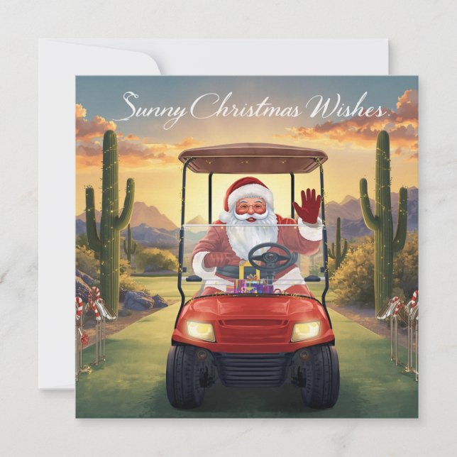 Golf Navidad desde el estado soleado con Santa (Anverso)