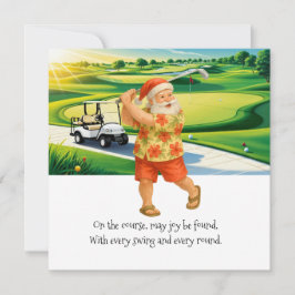 Golf Navidad en Julio con Santa Claus si jugando g