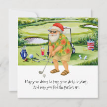 Golf Navidad en Julio con Santa Claus si jugando g