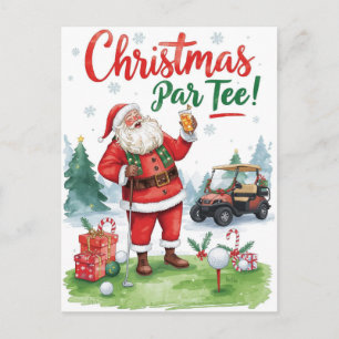 Golf Navidad par tee Santa Claus en Green