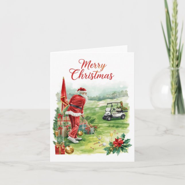 Golf Navidad  Vamos a hacer Par tee con Santa Clau (Anverso)