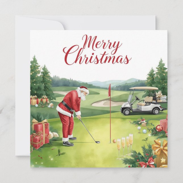 Golf Navidad  Vamos a Par tee con Santa Claus   (Anverso)