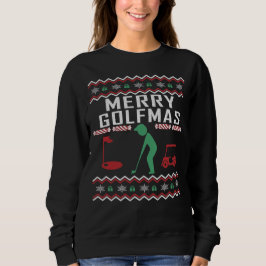 Golf Navidades feos Sweater Merry Golfmas