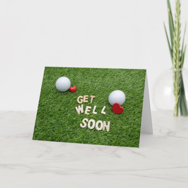 Golf Obtener bien pronto la tarjeta con la bola de (Anverso)