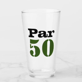 Golf Par 50 cumpleaños con número para golf