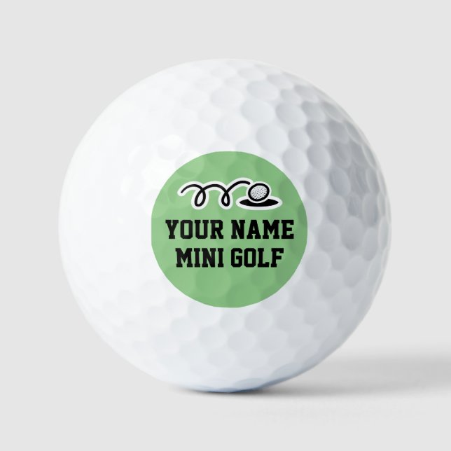 Golf pelotas de personalizado para el negocio del minig (Anverso)