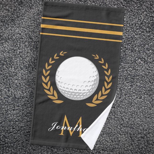 Golf Player Custom Name & Monogram Elegant Classic (Subido por el creador)