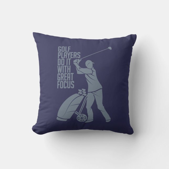 GOLF PLAYER personalizado lanzar almohada (Anverso)
