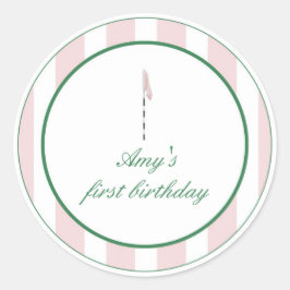 Golf Rosa Gracias Pegatinas