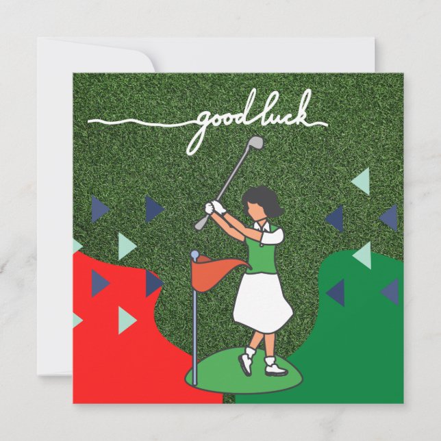 Golf saludo bola de golf buena suerte para la seño (Anverso)