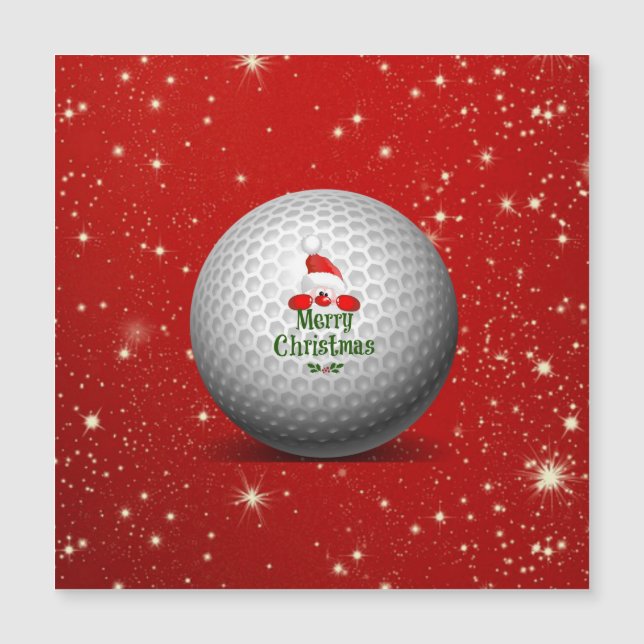 Golf Santa, diseño de Navidades coloridos (Anverso)