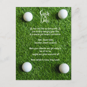 Golf Save the Date: Invitación de fiesta temática 