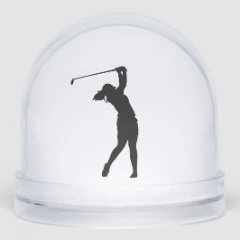 Golf Silhouette Snow Globe Unique Christmas Gift