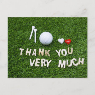 Golf Tarjeta de agradecimiento para el boda golfis