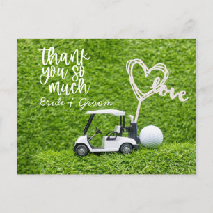Golf Tarjeta de agradecimiento para el boda golfis