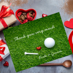 Golf Tarjeta de agradecimiento para el boda golfis