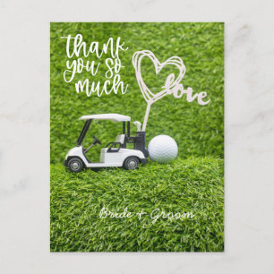 Golf Tarjeta de agradecimiento para el boda golfis