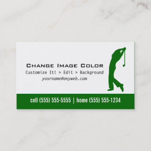 Golf - tarjeta de visita personal