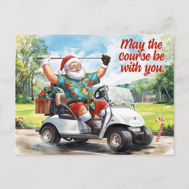 Golf tema de Navidad con Santa Claus (Anverso)