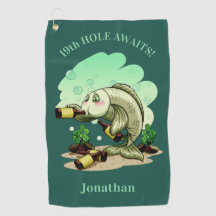 Texto de los pescados y toalla de encargo de