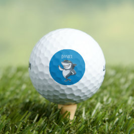 Golf tiburón de playa genial agregar nombre Pelotas de
