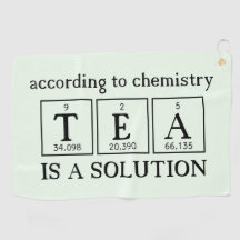 Toalla de Gol Tea Ciencia Juego de Palabras