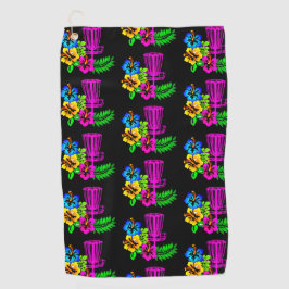 Golf Toalla de hibisco negro