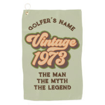 Toalla de Personalizado Retro Vintage 1973