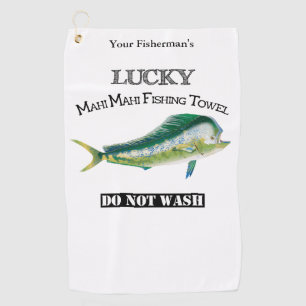Golf Toalla de Pesca Afortunada Mahi Mahi