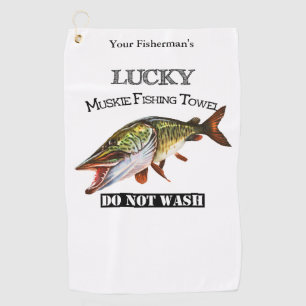 Golf Toalla de Pesca Afortunada Personalizada