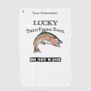 Golf Toalla de Pesca Afortunada Personalizada