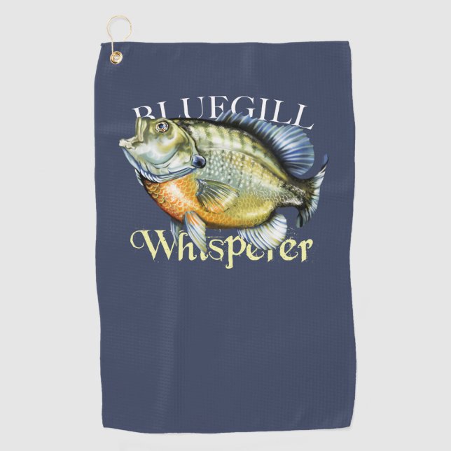 Golf Toalla de pesca Bluegill Whisperer (Anverso)