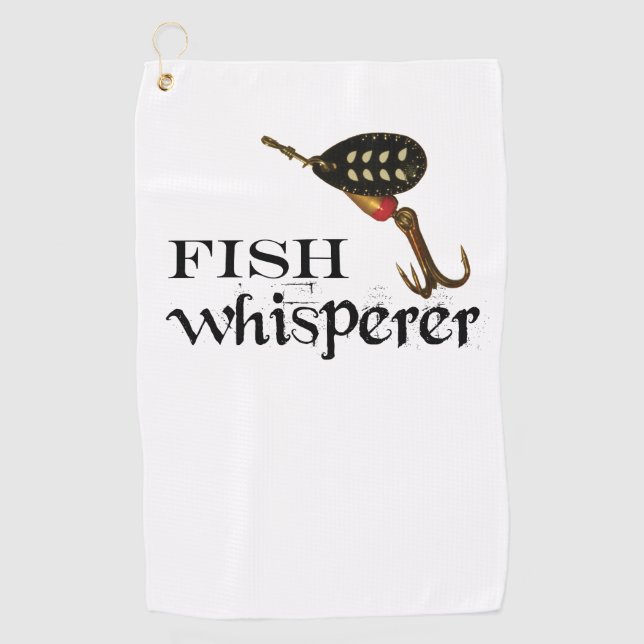 Golf Toalla de Pesca de Fish Whisperer (Anverso)