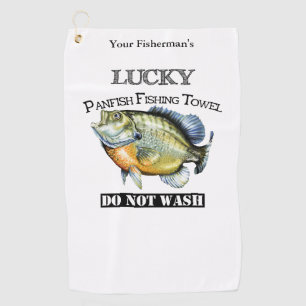 Golf Toalla de Pesca de Panfish Lucky Personalizada