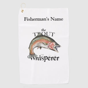 Golf Toalla de Pesca Ligera de Trucha Personalizada Whi