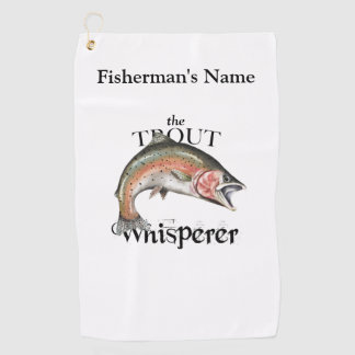 Golf Toalla de Pesca Ligera de Trucha Personalizada Whi