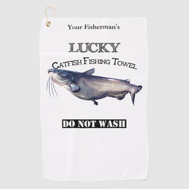 Golf Toalla de Pesca Lucky Personalizada (Anverso)